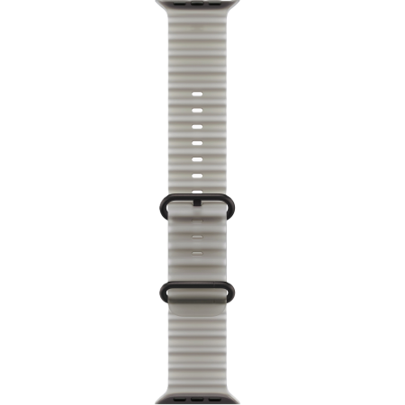 Часы Apple Watch Ultra 4, 49 мм, Black Titanium, Translucent Gray Ocean Band
