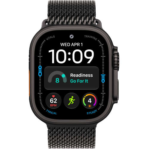 Apple Watch Ultra 4, 49 мм, Black Titanium, Black Titanium Milanese Loop (M)