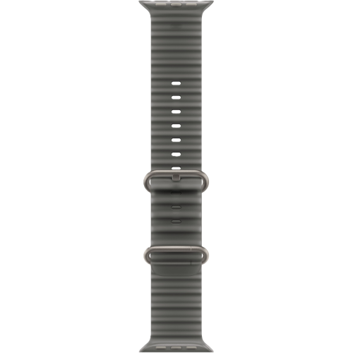 Apple Watch Ultra 4, 49 мм, Natural Titanium, Translucent Black Ocean Band