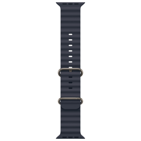 Часы Apple Watch Ultra 2 (2024), 49 мм, корпус Natural Titanium, ремешок Ocean темно-синего цвета