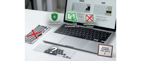 Опасно ли делать гравировку русских букв на клавиатуре MacBook?