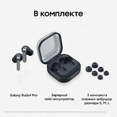Беспроводные наушники Samsung Galaxy Buds4 Pro черный