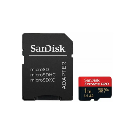 Карта памяти Sandisk Extreme Pro microSDXC 1 ТБ A2, UHS класс 3, класс видео 30