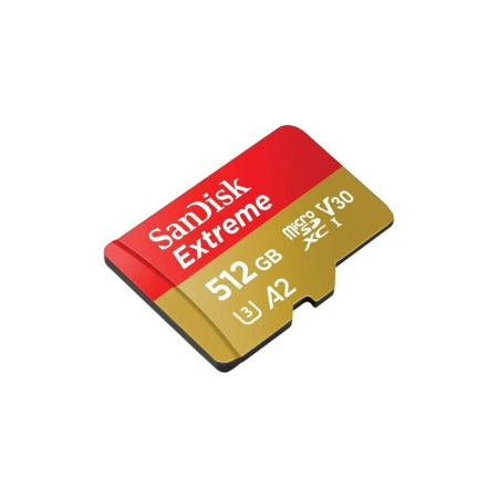 Карта памяти Sandisk Extreme microSDXC 512 ГБ A2, UHS класс 3, класс видео 30