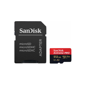 Карта памяти Sandisk Extreme Pro microSDXC 512 ГБ A2, UHS класс 3, класс видео 30