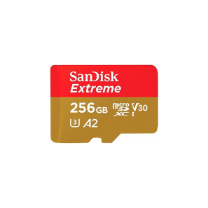 Карта памяти Sandisk Extreme microSDXC 256 ГБ A2, UHS класс 3, класс видео 30