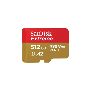 Карта памяти Sandisk Extreme microSDXC 512 ГБ A2, UHS класс 3, класс видео 30