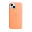 Чехол MagSafe для iPhone 15 Plus, силикон, orange sorbet