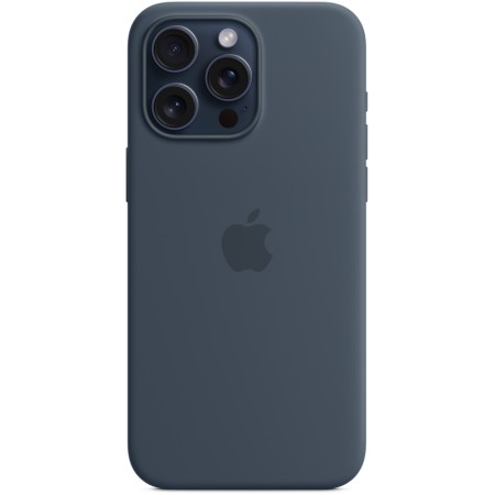 Чехол MagSafe для iPhone 15 Pro Max, силикон, storm blue