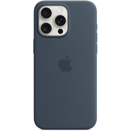 Чехол MagSafe для iPhone 15 Pro Max, силикон, storm blue