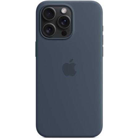 Чехол MagSafe для iPhone 15 Pro Max, силикон, storm blue