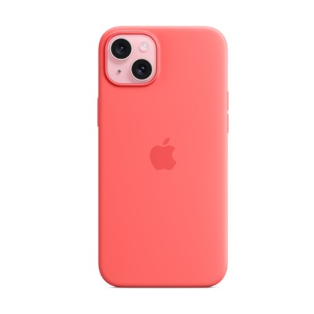 Чехол MagSafe для iPhone 15, силикон, guava