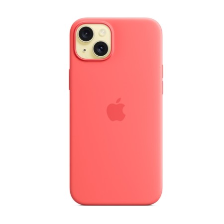 Чехол MagSafe для iPhone 15, силикон, guava