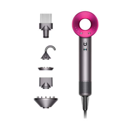 Фен Dyson Supersonic HD07 «iron/fuchsia»