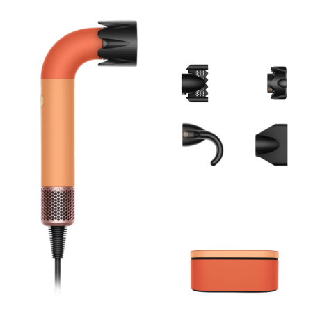 Фен Dyson Supersonic R Pro HD17 «Ceramic Apricot/Topaz» для прямых волос (Straight+Wavy) с кейсом
