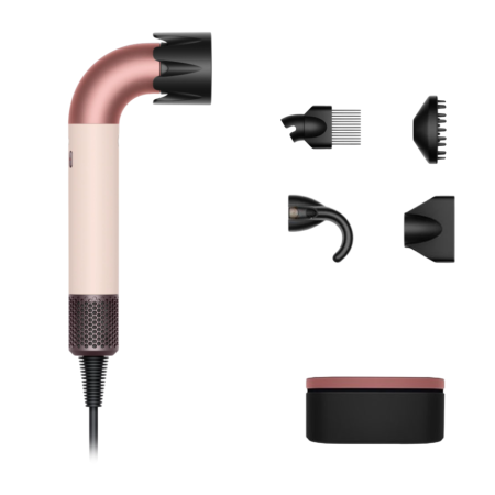 Фен Dyson Supersonic R Pro HD17 «Ceramic Pink/Rose Gold» для кудрявых волос (Curly+Coily) с кейсом