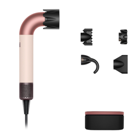 Фен Dyson Supersonic R Pro HD17 «Ceramic Pink/Rose Gold» для прямых волос (Straight+Wavy) с кейсом