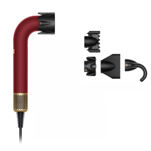 Dyson Supersonic R Pro HD17 «Red Velvet/Gold» для прямых волос (Straight+Wavy), EU (наша вилка)