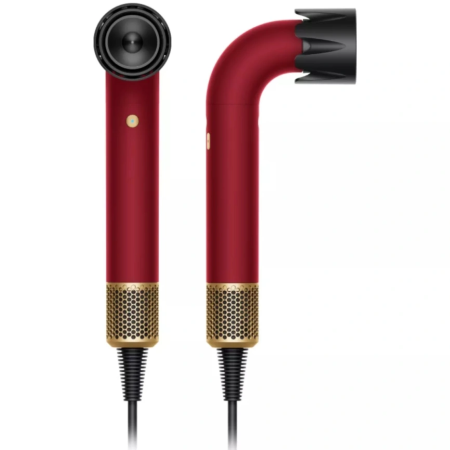 Фен Dyson Supersonic R Pro HD17 «Red Velvet/Gold» для прямых волос (Straight+Wavy) с кейсом, EU (наша вилка)