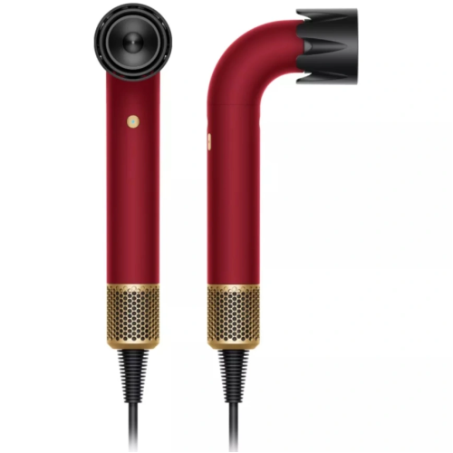Dyson Supersonic R Pro HD17 «Red Velvet/Gold» для прямых волос (Straight+Wavy) с кейсом