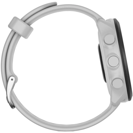 Умные часы Garmin FORERUNNER 55 42 мм, белый корпус, белый силиконовый ремень