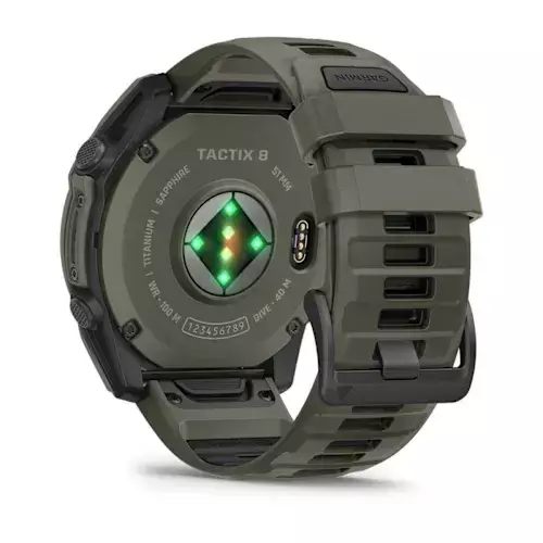 Garmin Tactix 8 51mm Amoled Sapphire Solver and Ceracote Coating (010-04553-11), Olive