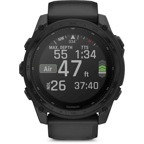 Garmin Tactix 8 51mm Solar Sapphire Elite Applied Ballistics (010-03407-11), Black