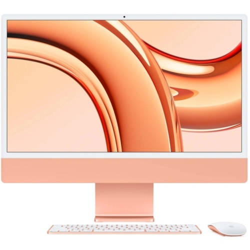 Apple iMac 24" Retina 4,5K (M3, 8C CPU, 10C GPU, 2023), 16 ГБ, 512 ГБ SSD, оранжевый