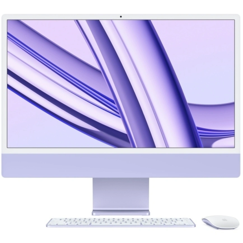 Apple iMac 24" Retina 4,5K (M3, 8C CPU, 10C GPU, 2023), 16 ГБ, 512 ГБ SSD, фиолетовый