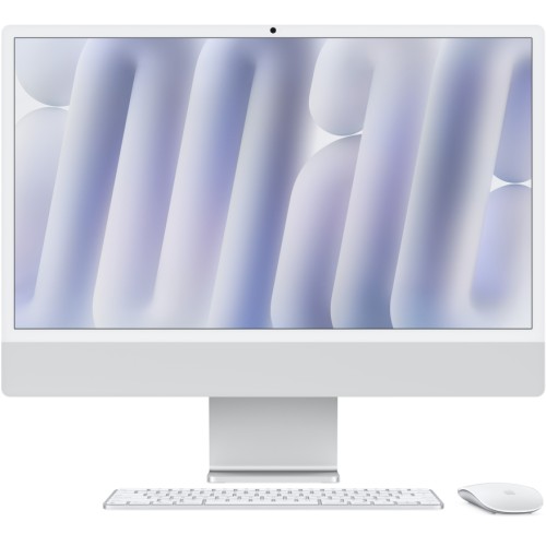 Apple iMac 24" Retina 4,5K (M4 10C CPU, 10C GPU, 2024), 24 ГБ, 512 ГБ SSD, серебристый, MCR24