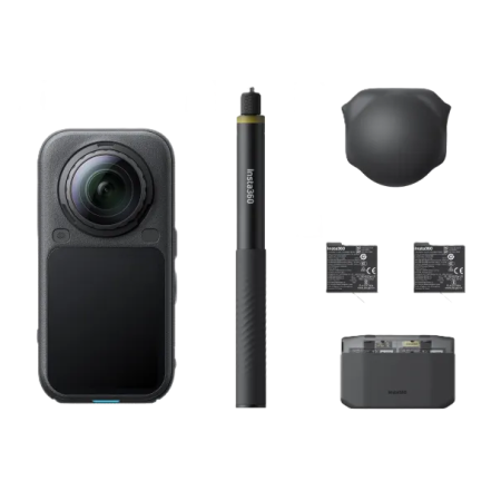 Экшн-камера Insta360 X6 (360° 8К, 120 МП) Essentials Bundle, Черный