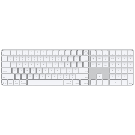 Клавиатура Apple Magic Keyboard с Touch ID и цифровой клавиатурой (USB-C) белая, MXK73/LL