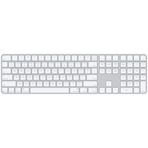 Клавиатура Apple Magic Keyboard с Touch ID и цифровой клавиатурой (USB-C) белая, русская гравировка