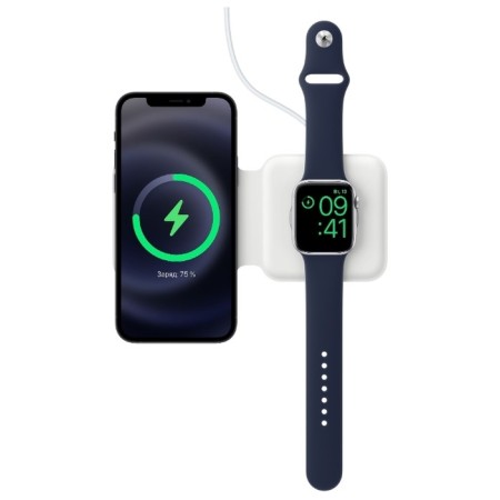 Беспроводная зарядная станция Apple MagSafe Duo, белый MHXF3