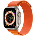 Apple Watch Ultra GPS 49 мм, титановый корпус, ремешок Alpine (оранжевый),размер S, MNHP3