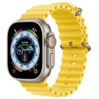 Apple Watch Ultra GPS 49 мм, титановый корпус, ремешок Ocean Желтого цвета MNHN3 