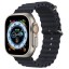 Apple Watch Ultra GPS 49 мм, титановый корпус, ремешок Ocean (midnight) Темно-синего цвета MQF63 