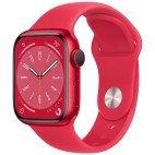 Apple Watch Series 8 45 мм Aluminium Case (PRODUCT)RED Sport Band красный M/L
