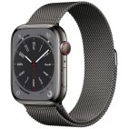 Apple Watch Series 8 45 мм Graphite Stainless Steel Case Graphite Milanese Loop