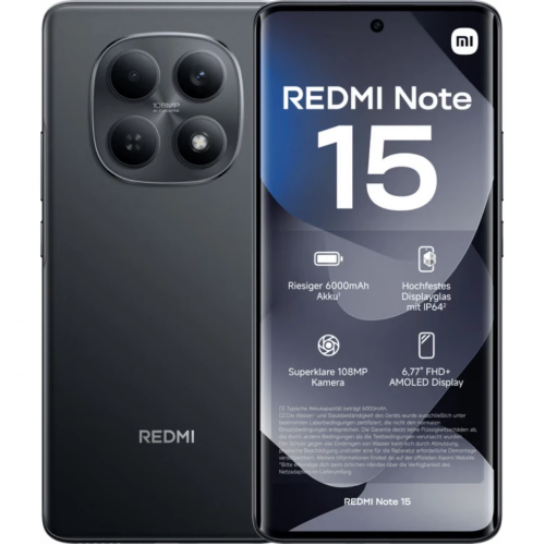 Xiaomi Redmi Note 15 4G 6/128Gb (NFC) Black (Global)