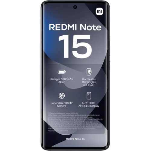 Xiaomi Redmi Note 15 4G 6/128Gb (NFC) Black (Global)