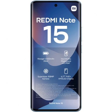 Смартфон Xiaomi Redmi Note 15 4G 6/128Gb (NFC), Glacier Blue (EAC)