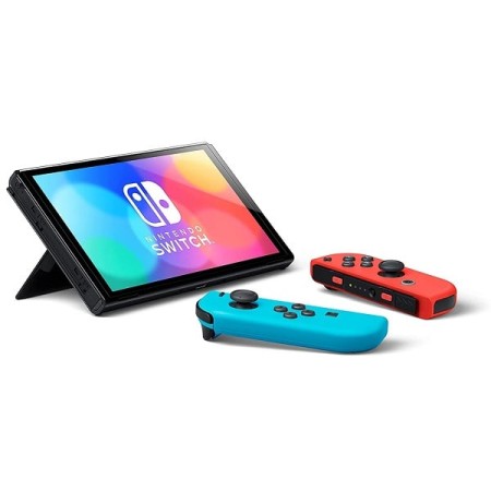Игровая приставка Nintendo Switch OLED neon (неоново синий/неоново красный)
