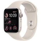 Apple Watch Series SE GEN 2 44мм Aluminum Case with Sport Band (S/M) starlight (сияющая звезда)