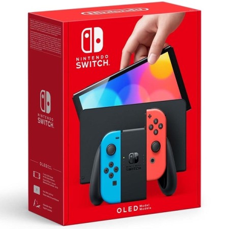 Игровая приставка Nintendo Switch OLED neon (неоново синий/неоново красный)