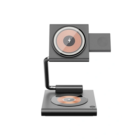 Беспроводное зарядное устройство WIWU Geek 3 in 1 (Wi-W023) Grey