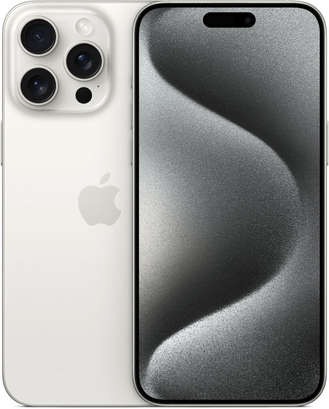 Apple iPhone 15 Pro Max 1ТБ, nano SIM + eSIM, «титановый белый»